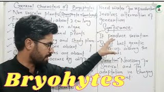 General characteristics of bryophytes  Class 11 Biology [upl. by Hairahs]