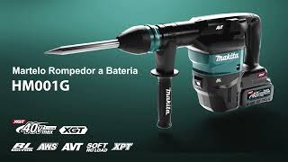 Martelo Rompedor a Bateria da Makita modelo HM001G [upl. by Merrie]