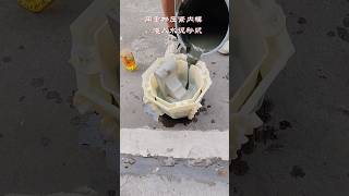 Hexagonal medium size plastic mold for concreteflowerpot part 452 [upl. by Pinkham]