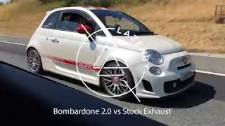 Abarth 500 Bombardone 20 Straight Pipe Exhaust [upl. by Nawram]