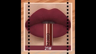 QIBEST Sexy Long Lasting Velvet Matte Lip Gloss Liquid Lipstick Lip Makeup Women Beauty Red Nonst [upl. by Jeraldine]