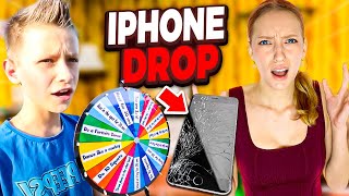 Ronald reacts to SIS vs BRO Last Person to Drop the iPhone Challenge [upl. by Aitekram645]