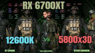 i5 12600k vs Ryzen 5800x3d 6700xt [upl. by Artamas]