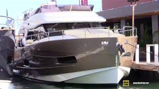 2018 Azimut 43 Magellano  Walkthrough  2019 Miami Yacht Show [upl. by Rosenquist]