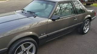 1990 Mustang Notchback Mustang 6800 Miles [upl. by Adnilim848]