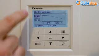 Comment paramétrer la loi deau dune PAC Aireau Panasonic AQUAREA [upl. by Bell]