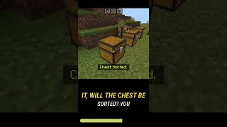 Chest Sorter in Minecraft  Item Sorter in Minecraft [upl. by Nyrok]