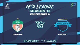 TAL BLR  11s  Season 13  Con A  Game Week 7  Gremio FC vs Minerva FC 101124 [upl. by Sergio]