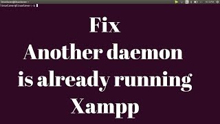 Fix Another daemon is already running [upl. by Onitsuaf]