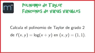 Polinomio de Taylor en varias variables Universidad [upl. by Masha608]