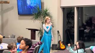 For the first time forever Frozen movie song live at USA 🇺🇸 [upl. by Assenal]