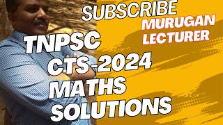 TNPSC CESECTS exam MATHS problems solution1 gmtech1935 [upl. by Lenej700]