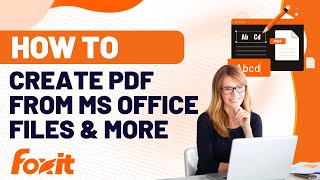 How to create PDF  Convert to PDF from Word Excel PPT JPG PNG web pages and more [upl. by Lemuela]