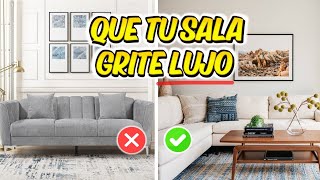 SALAS MODERNAS  lo que SI y lo que NO DEBES HACER EN TU SALA [upl. by Lorollas120]