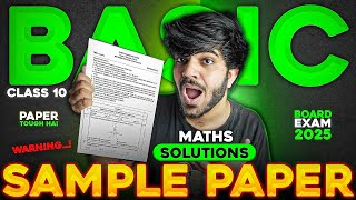 Class 10 Maths Basic CBSE Sample Paper Solutions  CBSE Sample Paper 20242025 class10 [upl. by Allissa]