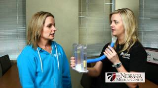 How To Use An Incentive Spirometer  The Nebraska Medical Center [upl. by Halland]