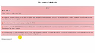 How to fix phpmyadmin access denied error [upl. by Volkan]