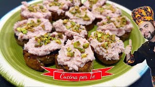 Crostini con Mousse di Mortadella  Ricette Facili [upl. by Anrat352]