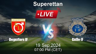 🔴 LIVE Degerfors IF vs Gefle IF  Animated Live Football Stream  Sweden Superettan  Live Score [upl. by Amoeji871]