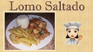 Lomo Saltado de Pollo Receta  Cómo Preparar Cocina Peruana [upl. by Shirl]