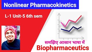 Nonlinear Pharmacokinetics  Introduction  L1 Unit5 Biopharmaceutics 6th semester by Anurag Sir [upl. by Janerich]