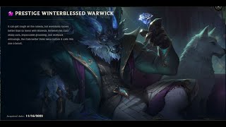 PRESTIGE WINTERBLESSED WARWICK SKIN SPOTLIGHT11232024 [upl. by Aridan]