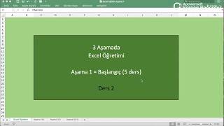 EXCEL 2  ÇOKETOPLA ETOPLA FORMÜLDE VERİ SABİTLEME AÇILIR LİSTE YAPMA [upl. by Malachi938]