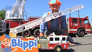 Blippi Explores a Fire Truck  Learning Videos For Kids  Education Show For Toddlers [upl. by Bachman788]