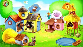 Kids farm  learn animals for children Learning games [upl. by Neeluqcaj40]