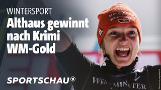 Skispringen Katharina Althaus gewinnt WMGold  Sportschau [upl. by Babette]