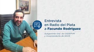 Entrevista en Radio del Plata a Facundo Rodríguez [upl. by Fayina]