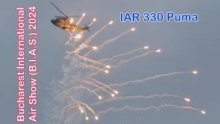 IAR 330 Puma Bucharest International Air Show 2024 [upl. by Jarid869]