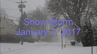 Snow Storm January 7 2017 [upl. by Allerbag]