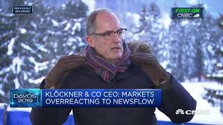 Klockner amp Co CEO Markets are always overreacting  World Economic Forum [upl. by Yaresed321]