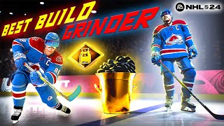 NHL 24 Best GRINDER Build for EASHL Club 6s amp 3s  Gameplay [upl. by Eserehc887]