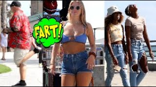 Funny Wet Fart Prank With The Sharter Pro Toy at the Beach [upl. by Alikahs]