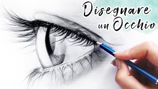 COME DISEGNARE UN OCCHIO DI PROFILO  Tutorial disegno realistico a matita per disegnare il volto [upl. by Goldwin]