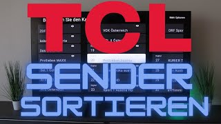 TCL Smart TV Sender sortieren I löschen I sperren [upl. by Fadil]