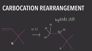 Carbocation Rearrangement Hydrohalogenation Part 2 [upl. by Leonie308]