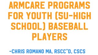 ⚾️ Armcare Excercises for Youth baseball Players [upl. by Mazonson102]