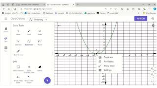 Get the Coordinates or Points on the Graph using GeoGebra II [upl. by Darda]