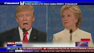 Hillary Kembali Ungguli Trump Dalam Debat Capres AS [upl. by Alabaster]