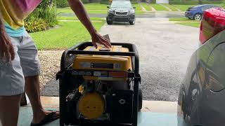 How to electric start Firman Dual Fuel Generator [upl. by Macrae]