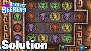 Artifact Seekers  Mini Game Puzzle 92 Tokens with skulls  Solution [upl. by Nayve]