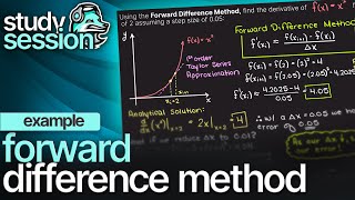 Forward Difference Method Examples  Numerical Methods [upl. by Osric]