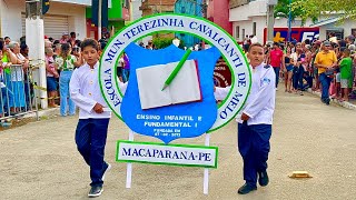 Desfile Cívico da Escola Municipal Terezinha Cavalcanti de Macaparana [upl. by Navonod]