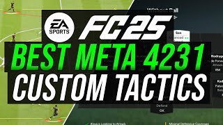 BEST META 4231 CUSTOM TACTICS amp ROLES  EA FC 25 [upl. by Stacie]