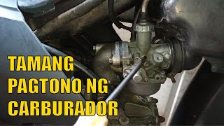 Tamang Pagtono ng Carburador ng Motor [upl. by Okimik]