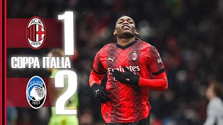 Leão scores in Coppa Italia defeat  AC Milan 12 Atalanta  Highlights  202324 [upl. by Edras]