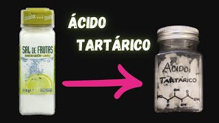 🧪ÁCIDO TARTÁRICO a partir de SAL DE FRUTAS🍉 [upl. by Gottfried]